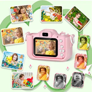 1080P HD Kids Digital Camera — Toddler Video Camera with 2.0-inch Screen & Silicone Case