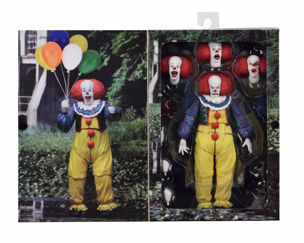 NECA Joker & Stephen King Pennywise Clown Action Figures – Halloween Decoration Gift Toys
