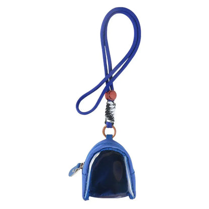 Tamagotchi Paradise Transparent Storage Bag - Portable Mini Display Case, Keychain Charm Organizer and Backpack Accessory