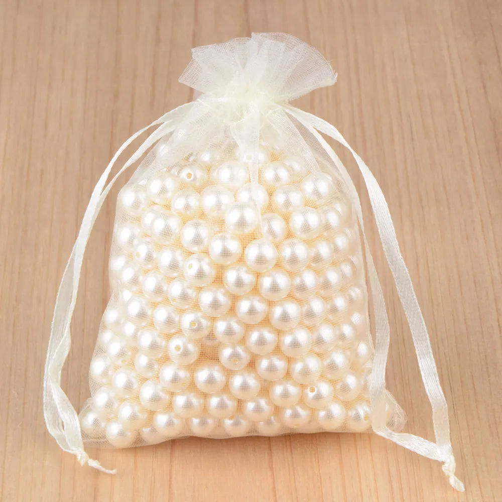 100pcs Organza Gift Bags – 7×9, 9×12, 10×15, 13×18cm Wedding & Jewelry Pouches