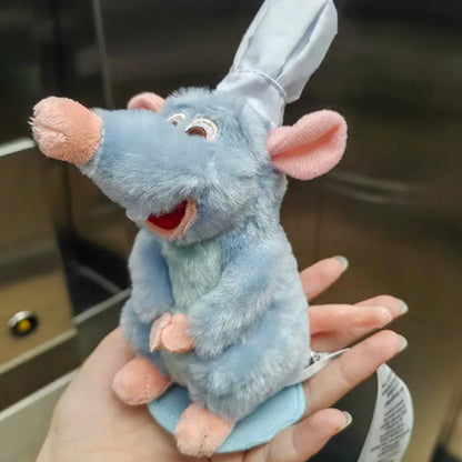 Anime Ratatouille Chef Remy Magnetic Plush Toy - Cute Room Decor, Shoulder Doll, Headband Accessory & Birthday Gift