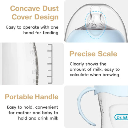 BPA-Free Baby Feeding Bottle - PP Newborn Milk Bottle with Handle, 150/240/330ml