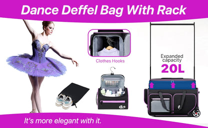 Large-Capacity Business Trolley Travel Bag — Carry-On Luggage with Laptop Compartment, Clothes Drying Rack & Multi-Functional Travel Case