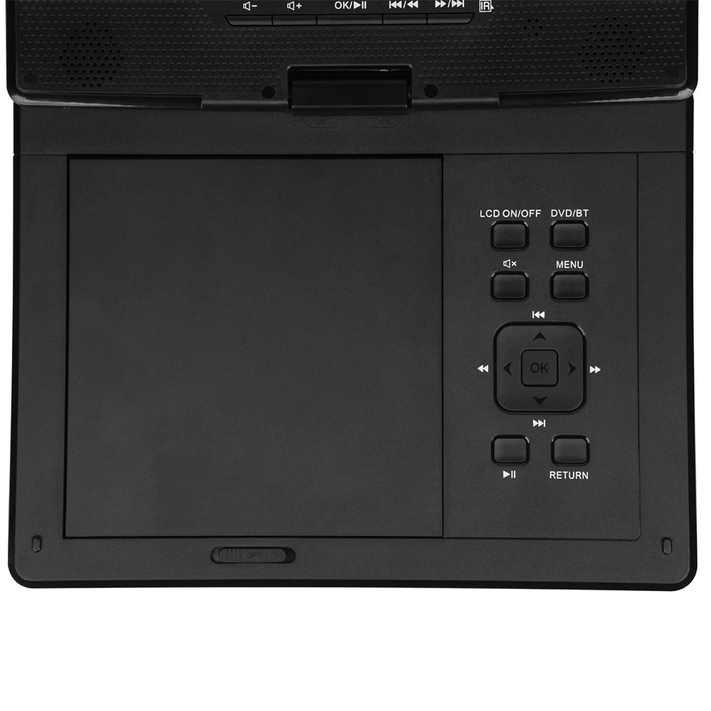 12.5" Portable HD DVD Player – Wireless Bluetooth, Full-Format Support, In-Car & Home CD Player