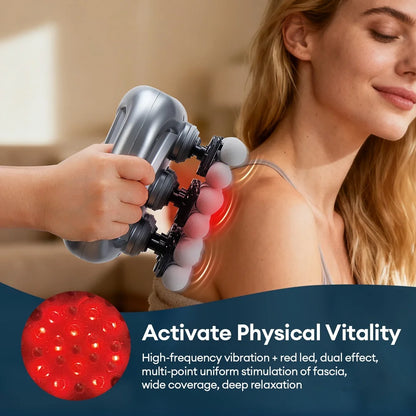 48-Head Body Massage Gun — High-Frequency Vibration Fascia Massager for Neck, Back, Waist, Thigh & Shoulder Muscle Relief