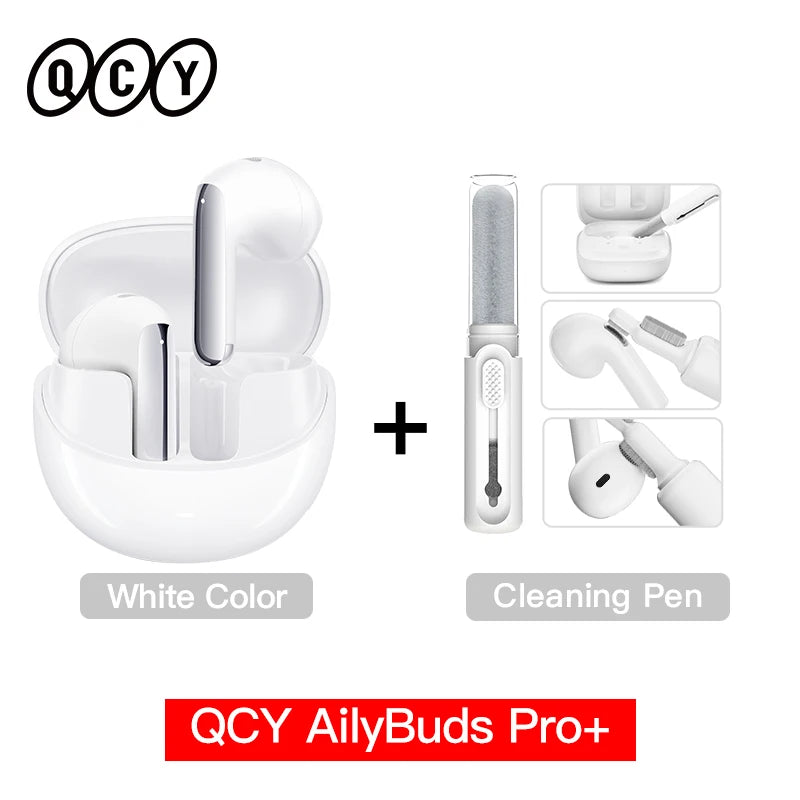 QCY HT10 AilyBuds Pro+ ANC Earbuds - Bluetooth 5.3 Wireless Hi-Res LDAC Earphones with AI Call & Multipoint Connection