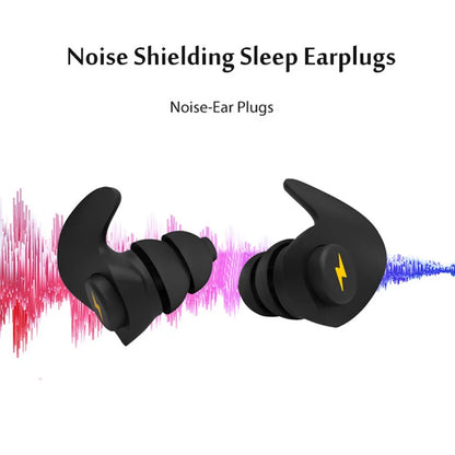 6PCS Three-Layer Silicone Earplugs — Anti-Noise Soft Comfort Ear Protectors for Sleeping