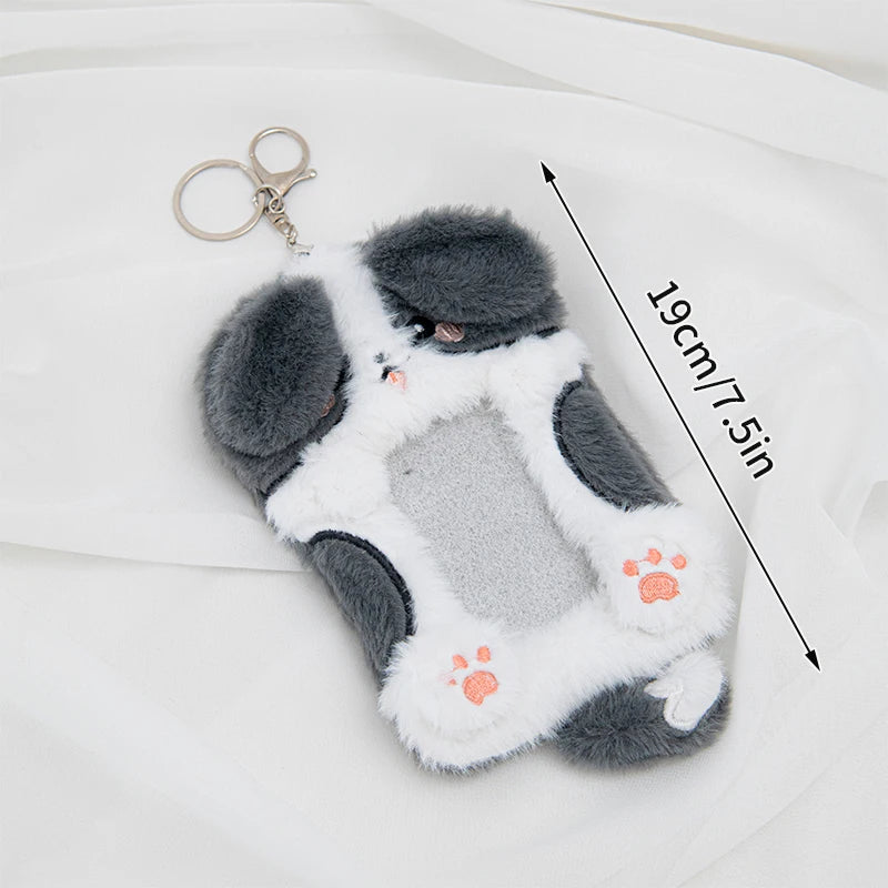 Cute Plush Photo Card Holder - Kpop Idol Bus Card Protector & Picture Album Case