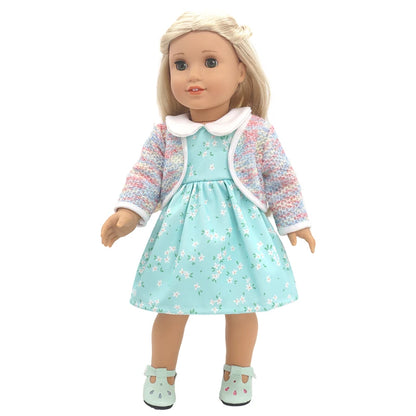 18-Inch American Girl Doll Clothes – Coat, Tights & Pants Outfit for Newborn & Baby Dolls
