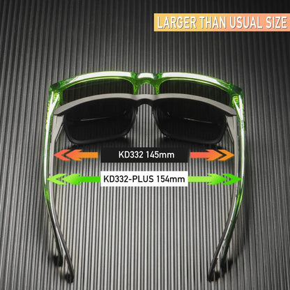 KDEAM Large Size Polarized Men’s Sunglasses – Photochromic Night Vision Oversized Fashion Shades for Men & Women, 154mm Width