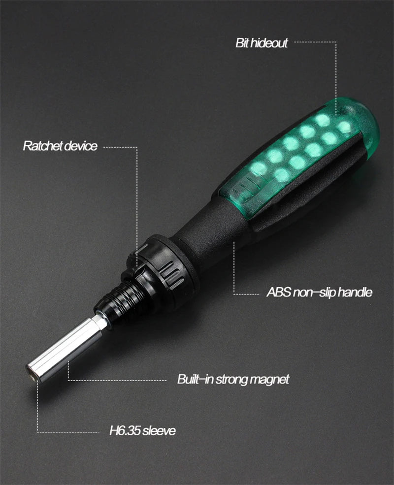 Magnetic Screwdriver Bit Set – Multi-Function Phillips Hand Tool Kit for Home & Car Repair