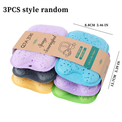 Kitchen Cleaning Sponge - Soft Absorbent Rust Scrubbing Pad for Dishwashing and Household Cleaning
