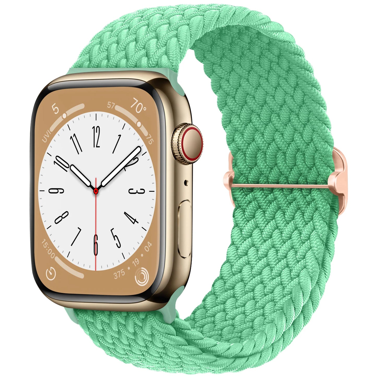 Braided Solo Loop Apple Watch Band – Stretch Nylon Bracelet Strap for Series SE, 6–11 & Ultra 2 (40mm–49mm) Adjustable Correa