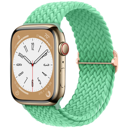 Braided Solo Loop Apple Watch Band – Stretch Nylon Bracelet Strap for Series SE, 6–11 & Ultra 2 (40mm–49mm) Adjustable Correa