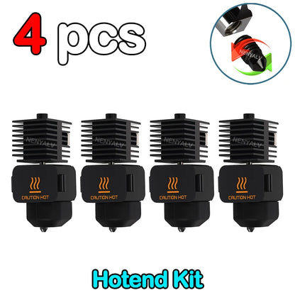 Bambu Lab A1 Mini Hotend Kit – 0.2/0.4/0.6/0.8mm Hardened Steel Nozzle Replacement for A1 3D Printer