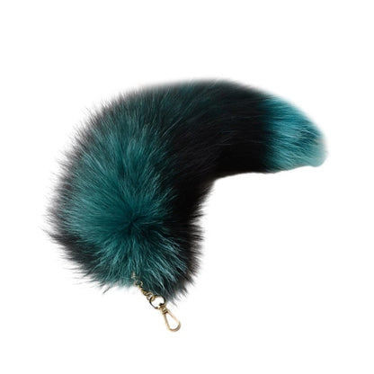 New Fashion Wolf Tail Fur Keychain – Unisex Car Keyring & Bag Charm Accessory Gift