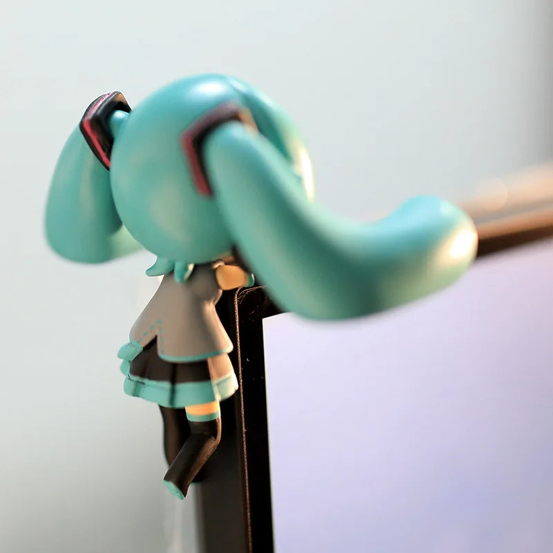 8CM Anime Hatsune Miku Q-Version Figure – Ponytail Cup Pressing PVC Model Toy, Collectible Doll Ornament Gift