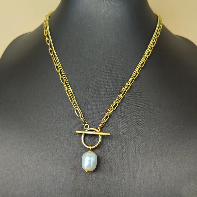 Women's Elegant Pearl Pendant Necklace - Fashion White Imitation Pearl Choker for Weddings & Special Occasions