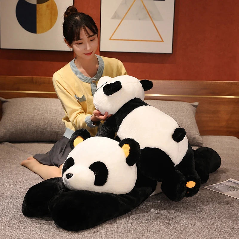 60–120cm Giant Panda Plush Toy — Soft Stuffed Animal Pillow for Kids, Birthday & Christmas Gift