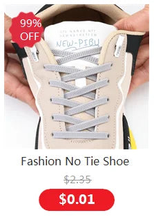 No-Tie 8MM Flat Elastic Shoelaces – Quick Sneakers Laces for Kids & Adults, Shoe Accessories