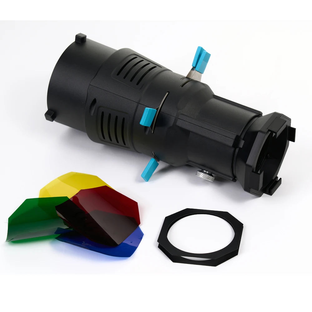 Focalize Conical Snoot Bowens Mount – Photography Condenser with Geometric Sheet Shapes, Gobo Filters & Gels