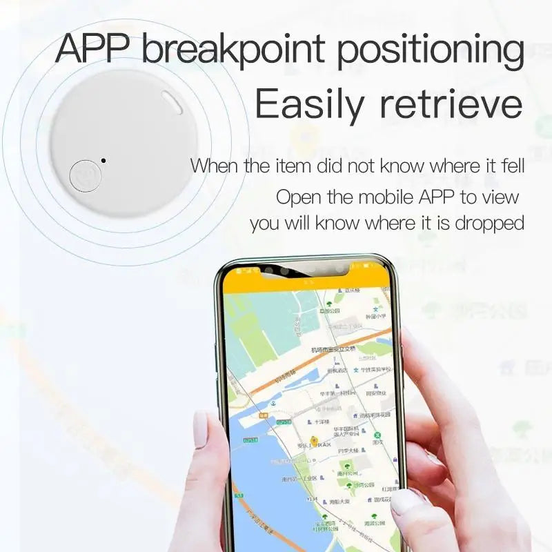 Mini GPS Bluetooth 5.0 Tracker | Anti-Lost Device for Pets, Kids, Bags, Wallets | Smart Finder Locator