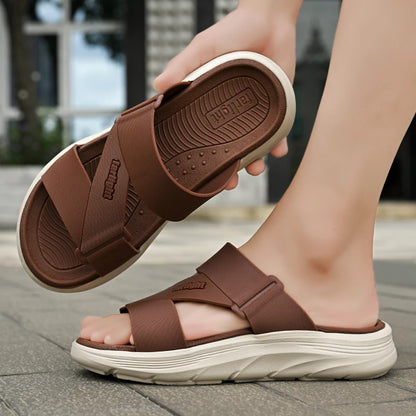 Men’s Summer Sandals - Lightweight Thick Sole Non-Slip Casual Walking Shoes