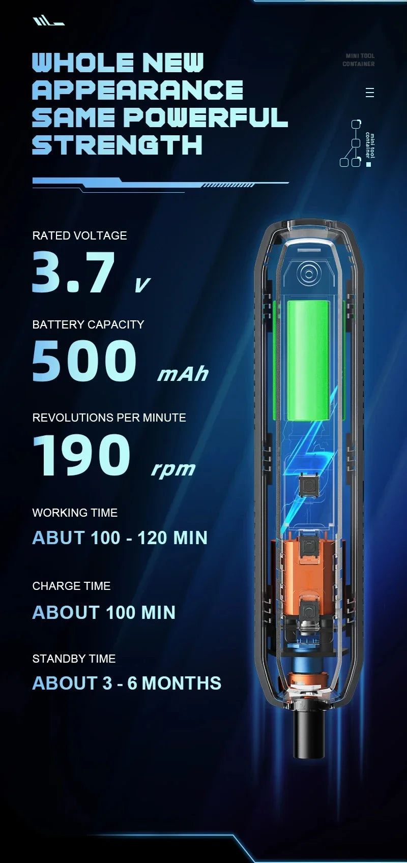 180-in-1 Precision Electric Screwdriver Set — Magnetic Phillips, Torx & Hex Bits with LED Repair Tool Kit Gift for Men