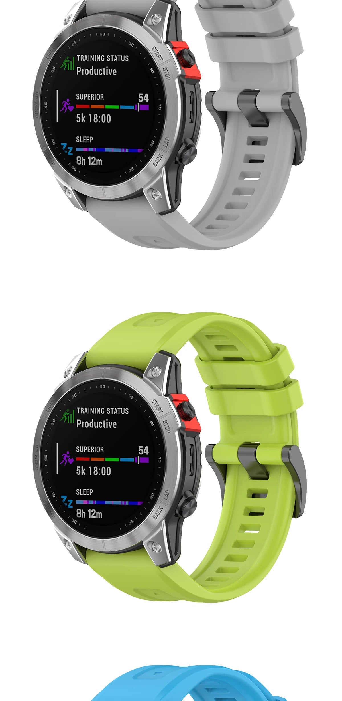 Silicone Watch Strap for Garmin Fenix 7X/7/7S/6/6X/5X/5S/3HR/945/935 – QuickFit 20/22/26mm Wrist Band