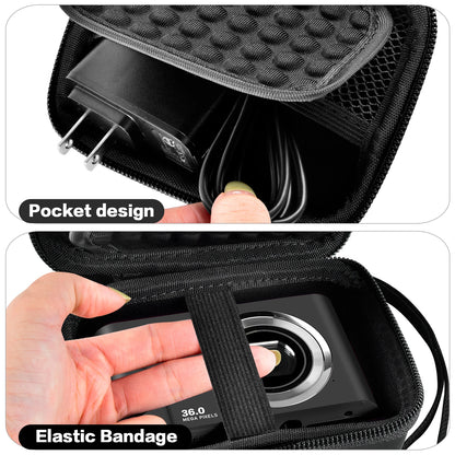 Vlogging Digital Camera Case Compatible with Sevenat, AUTPIRLF, Lecran, AbergBest, Aufoya FHD 1080P 36.0 MP Cameras
