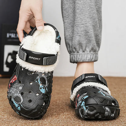 Men’s & Women’s Winter Slippers – Soft Plush Indoor, Non-Slip Removable Sandals, Big Size 47