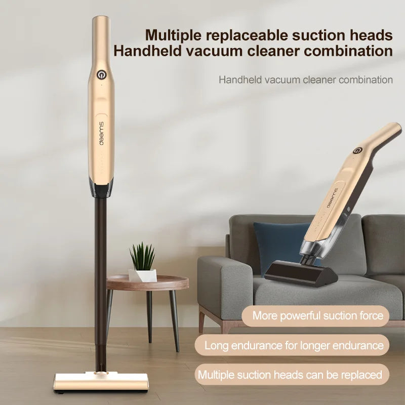 Handheld Wireless Vacuum Cleaner – 20000Pa Powerful Car Vacuum with Metal Strainer, Portable & Cordless