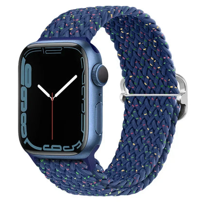 Braided Nylon Apple Watch Band – Adjustable Sport Strap Compatible with Ultra 2, Series 10/9/8/7/6/SE (40–49mm) Wrist Bracelet