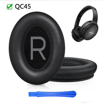 KUTOU Replacement Ear Pads for Bose QC45 – Soft Protein Leather Cushions for QuietComfort 45