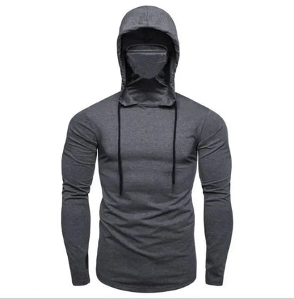 Men’s 2026 Solid Color Hooded Sweatshirt – Lightweight Long Sleeve Fitness Hoodie (M–5XL)