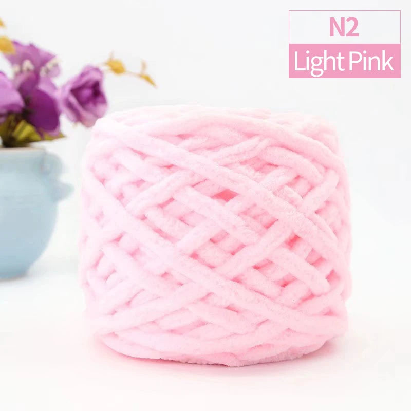 QJH Chunky Blanket Yarn – Luxury Thick Polyester Jumbo Knitting & Crochet Yarn for Blankets & Pillows, 100g Ball