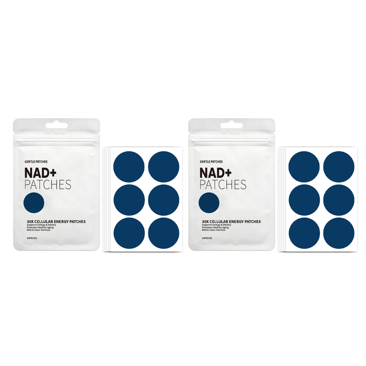 NAD+ Body Care Patches - Breathable, Skin-Friendly Daily Wellness Patches for Men & Women at Home, Work or Travel