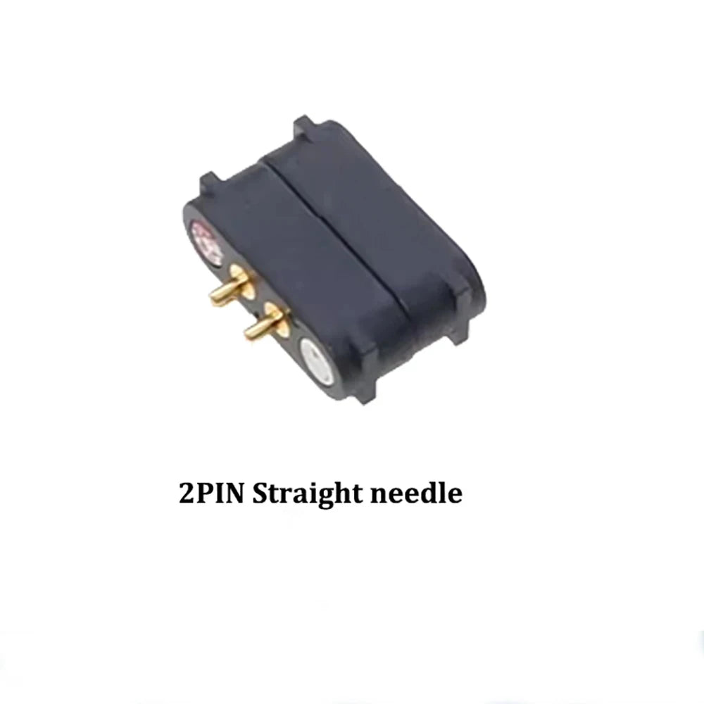 2A 2-Pin DC Magnetic Pogo Pin Connector - 2–5 Pin Spring-Loaded Male/Female Power Socket, 2.54/2.8mm Pitch