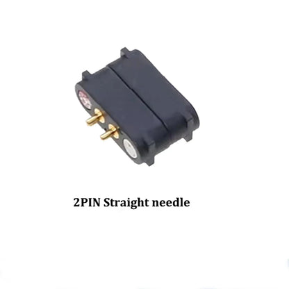 2A 2-Pin DC Magnetic Pogo Pin Connector - 2–5 Pin Spring-Loaded Male/Female Power Socket, 2.54/2.8mm Pitch