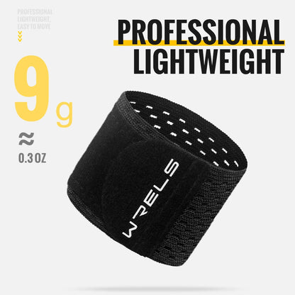 WRELS Adjustable Sports Wristband — Elastic Compression Wrist Wraps for Basketball, Weight Training, and Support