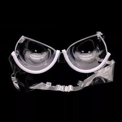 Transparent TPU Bra - Comfortable Invisible Strapless Bikini Cup Women's Lingerie Top