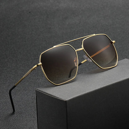 2024 Luxury Polarized Sunglasses for Men — High-End Square UV400 Driving Eyewear & Fashion Travel Sun Glasses