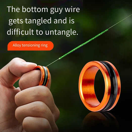 Alloy Fishing Cable Ring - Anti-Slip Line Cutter Tool for Fishing Reel Leader Knot Tightening