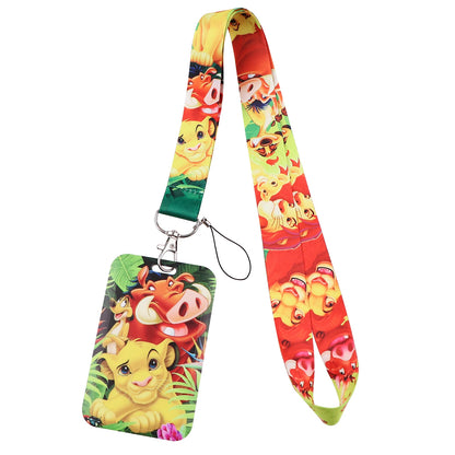 Cartoon Stitch Credential Holder Lanyard – Cute Neck Strap for Keychain, Pass & Credit Card Holder Accessories