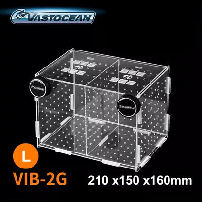 Magnetic Acrylic Fish Breeding & Isolation Box, Aquarium Hatchery Tank Divider with Combined Design for Safe Fish Separation & Care