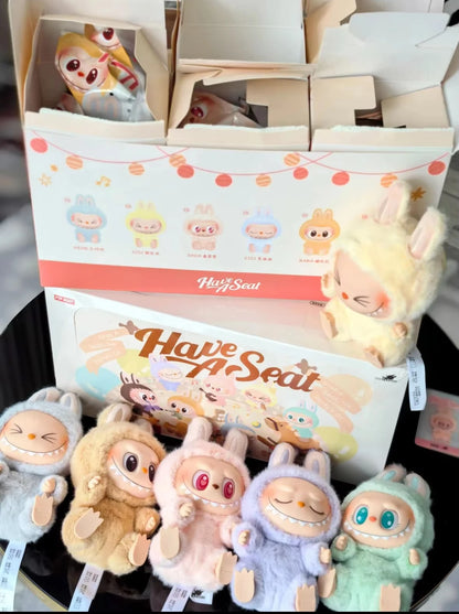 1:1 High-Quality Macaron 2nd The Monsters Labubu Vinyl Plush Blind Box - Sitting Party Doll, Decorative Surprise Gift