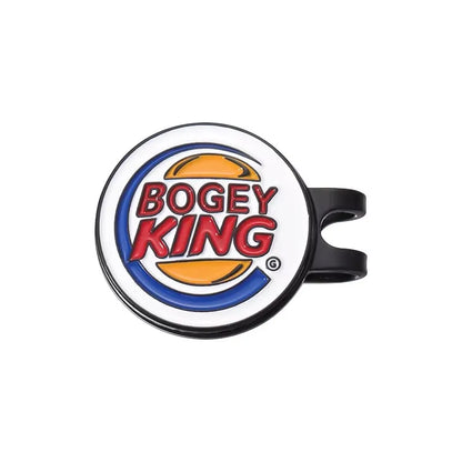 Bogey Ball King Golf Hat Clips – Magnetic Golf Ball Marker, Trendy Cap Clip Jewelry Gift for Golf Lovers