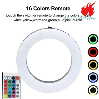 Jok Juk LED Hookah Light: Colorful Shisha Ring Lamp with Remote Control - Magnet Viscose Cachimba Narguile Accessory