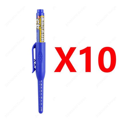 Carpenter Marker Pens — 45mm Long Nib Head, Hole Marker for Woodworking, 100-1PCS White/Black/Blue/Red Hand Tools