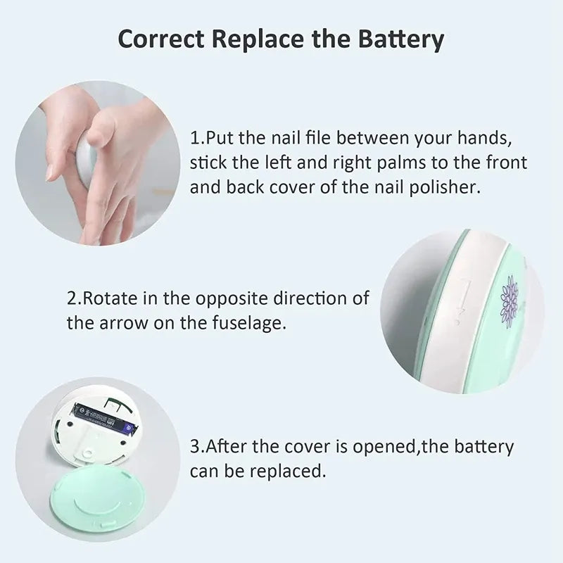 Electric Baby Nail Trimmer - Infant Nail Polisher Tool, Manicure Scissors, Hygiene Kit, Nail Clipper Cutter for Newborns